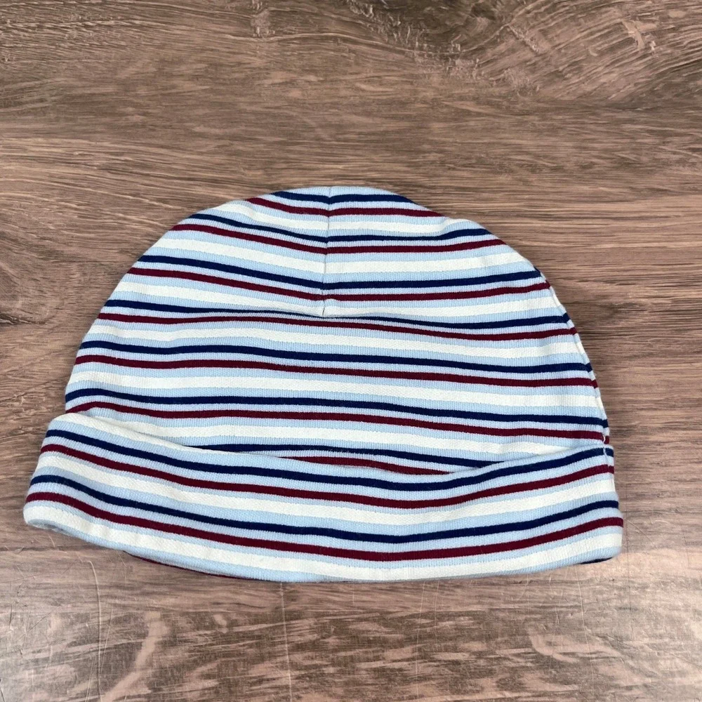 Zutano Gerber Baby Grand Beanie Set Baby 0-6M Multi Color Striped Cotton Hats